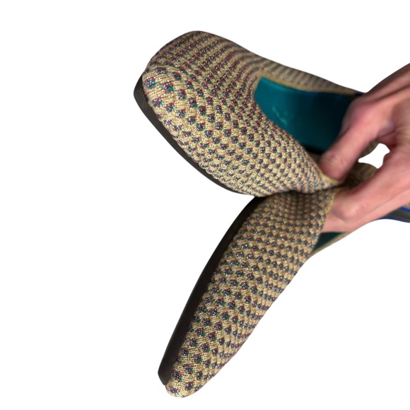 Rothy’s the point limited edition multi metallic shoes 12.5 - Picture 8 of 9